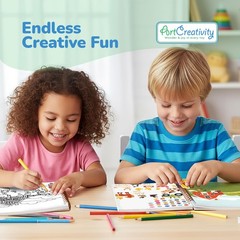 ArtCreativity Sticker Activity Book for Kids and Adults – 600+ Creative Stick…