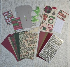 Christmas Junk Journal 2 , Scrapbooking Kit , Mini Album Kit