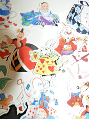 Alice in Wonderland Sticker Lot of 42 Scrapbooking Junk Journal Crafts