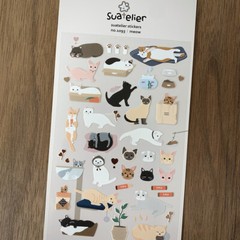 MEOW – Adorable scrapbooking sticker ( Cats )