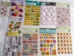 10 PACKS BY K&C ! Girl Scouts,Family,Hats,Letters,Numbers,Love,Monkeys 300++pcs