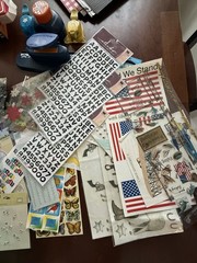 Huge Lot of Scrapbooking Art Supplies Mixed Lot Stickers Tools Paper & More
