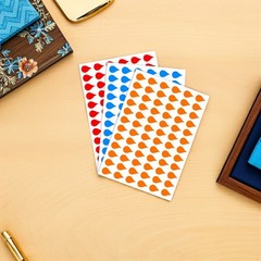 100 Sheets Stationery Adhesive Tabs Writable Label Stickers Colored Dot