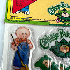 Vintage Cabbage Patch Kids Stick-Ons Puffy Stickers 1983 Diamond Toymakers NEW