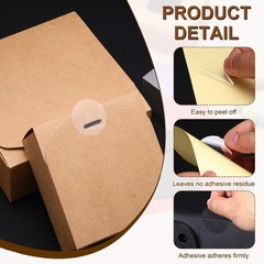 2000 Pcs Clear Circle Stickers, 0.79 Inch Self-Adhesive Clear Round Stickers