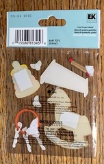 RARE Jolees Baby Toys Rocking Horse Xylophone Key On Ring 3D Scrapbook Stickers