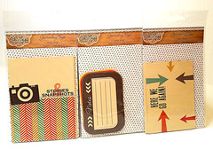 Chic Tags SEALED 6 Pkg Lot ROAD TRIP Journaling Tags ATCs Mixed Media Scrapbooks