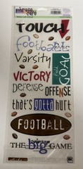 Phrase Cafe – Football Fever – 8 Pcs Stickers 1 Sheet Sticko – New/Sealed