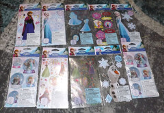 HUGE NEW LOT of 11 DISNEY FROZEN theme OLAF ELSA ANA scrapbooking stickers
