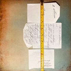 Vtg Handwritten Notes Scrapbooking Craft Junk Journal Prop Ink On Paper Cursive
