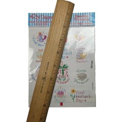 NRN Designs Timeless Treasures 1st Holiday Stickers 2 Sheet Pack NIP