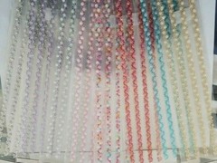 CraftbuddyUS CB117WH – 4 Self Adhesive Rhinestone Stripes, Color – WHITE