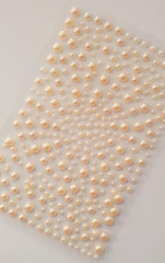 CraftbuddyUS 325 PEACH Pearl Self Adhesive Diamante Rhinestone Gems