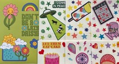 Retro Sticker lot set of 199+ Stickers / Mxd Themes