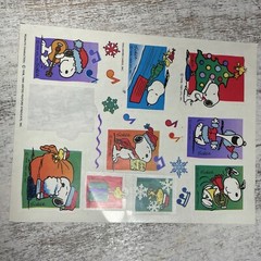 VTG Peanuts Characters Snoopy Stickers 1958, 1965 United Feature Syndicate