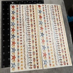 Patriotic 4th Of July Stickers & Wood Words Foil Letters Washi Cardstock Glitter