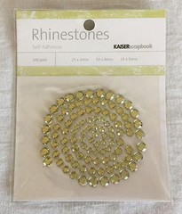 NEW Kaiser Scrapbook Rhinestones Stickers – 100 Pieces – Olive Garden Green