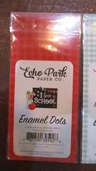 Echo Park Enamel Dots Stickers Lot X4