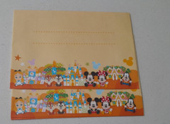 NEW TOKYO DISNEYLAND DISNEY STATIONARY SET PAPERS AND MATCHING ENVELOPES