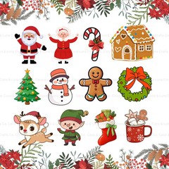 Christmas Sticker Set – 12 Piece