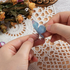 320 Pcs Butterfly Stickers Set Transparent Colorful Butterflies Stickers Decals