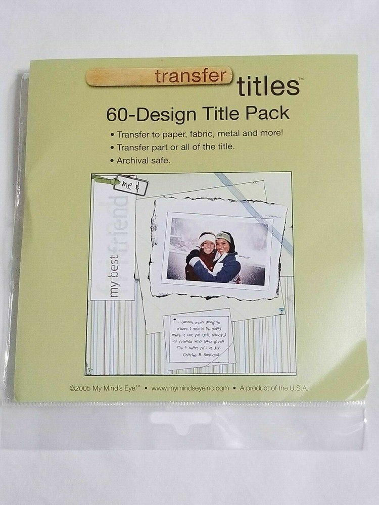 NEW MME Transfer Titles 60-Design Scrapooking Kit Holidays Sports Seasons -E