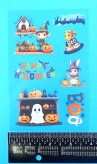 Halloween Clear Decal Sticker Sheet Style 19 Elf & Ghosts Halloween