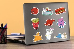 AQUA TEEN HUNGER FORCE CHARACTER DIE CUT VINYL 50 CT STICKER PACKS