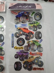 Sticko Classic Stickers EK Success Big Trucks Monster Truck 5 Packs