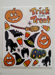 Lot of HALLOWEEN FALL Stickers Scrapbook New & Open Packages GOOGLE EYES SKULL