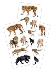 Stickers Crafts PaperHouse Slim Big Cats Tiger Lion Panther Leopard Repeats