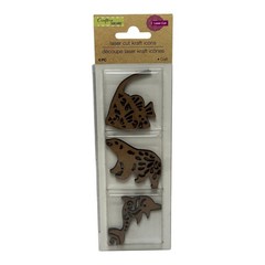 Crafter’s Square Laser Cut Chipboard Shapes Animal Craft Embellishments 5 Pack