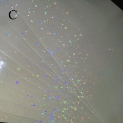 5x A4 Size Holographic Overlay Film Self-Adhesive Cold Laminating Sheets Quality