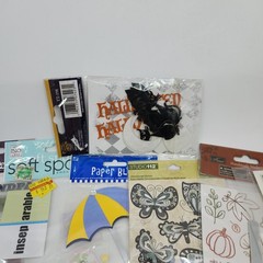 Lot Of Assorted Scrapbook Crafts Embellishments Stickers Family School Sports
