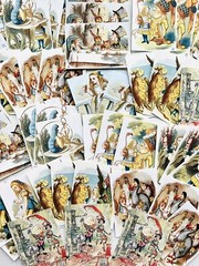 Alice in Wonderland Vintage Printed Cards 50+ Alice Cards Each 1.5×3.5” #AW52