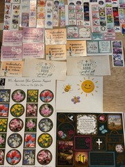 Easter Holiday Card, Note, & Sticker Lot – 9 Cards w/ Envelopes
