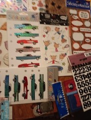 Large Scrapbook Memory Book JJ Sticker Lot Vintage ,Current, & Rare