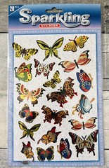 Bug Theme Sparkling Stickers Ladybug Caterpillar Beetle Bees Scrapbooking