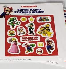 12 Sheets Super Mario Stickers 168 Total Luigi Princess Yoshi Bowser Toad Fire