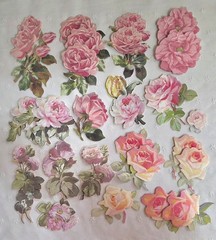 ANNA GRIFFIN UNLABELED LOT 90 FLOWER STICKERS Layered 3D NEW (PA50)