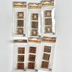 Sticko Architecture Stickers 95 pk Mini Stone Metal Embellishment Lot Dollhouse