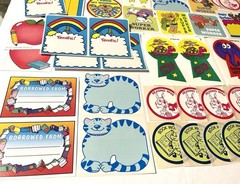 Lot of 100 Vintage Teacher Reward Stickers COOL LOT 70s 80s 90s 1980s Teech Um +