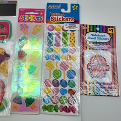 Fun Scrapbook Sticker Lot New Food Candy Sweets Ice Cream