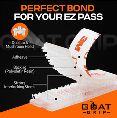 EZ Pass/IPass/FasTrak/SunPass Windshield Strips with Mounting Adhesive Stick 4pk