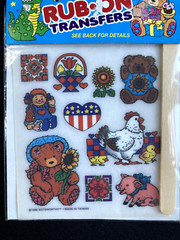 Vintage Animal Rub On Transfers 1996 Farm Country America Noteworthy Brand