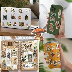 Vintage Aesthetic Stickers 300 PCS, DIY Crafts, Laptop Decal, Multicolor