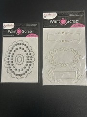 12 Spellbinders Want2Scrap Adhesive Bling, Nestabling. 345