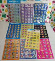 Stickers colorful foil sticker 10 packs total 720 shiny stickers for kids awards