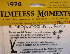 It Takes Two 1976 Timeless Moments 5″x12″ Sticker, Scrapbook Embellishment #138