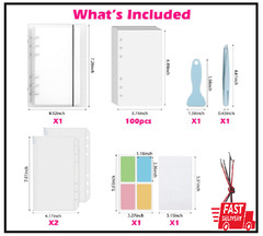 Reusable Sticker Book 100 Sheets Sticker Collecting Book with Pockets Stick